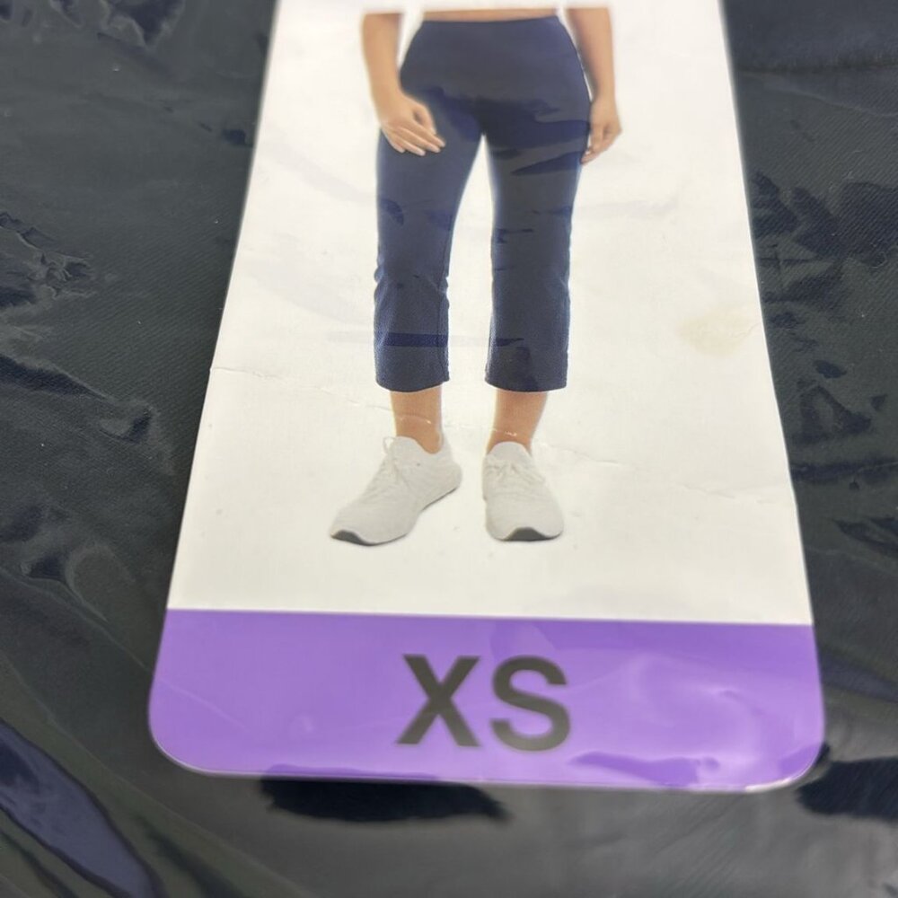 Jockey Ladies' Cropped Slit Flare Activewear Yoga Pants, Dark Navy,  XS, S, M